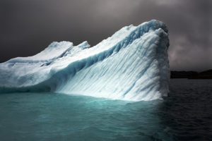 Camille Seaman, Breaching Iceberg, Greenland, 2008