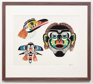 Chief Henry Speck, Raven Turns To Human Face / Lady Giant Dance Mask, 1959