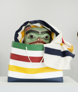 Cole Speck, Beaver in a Hudson's Bay Bag, 2019